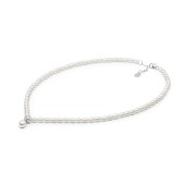 Colier cu perle naturale si cristale 40 cm DiAmanti 234-108-G